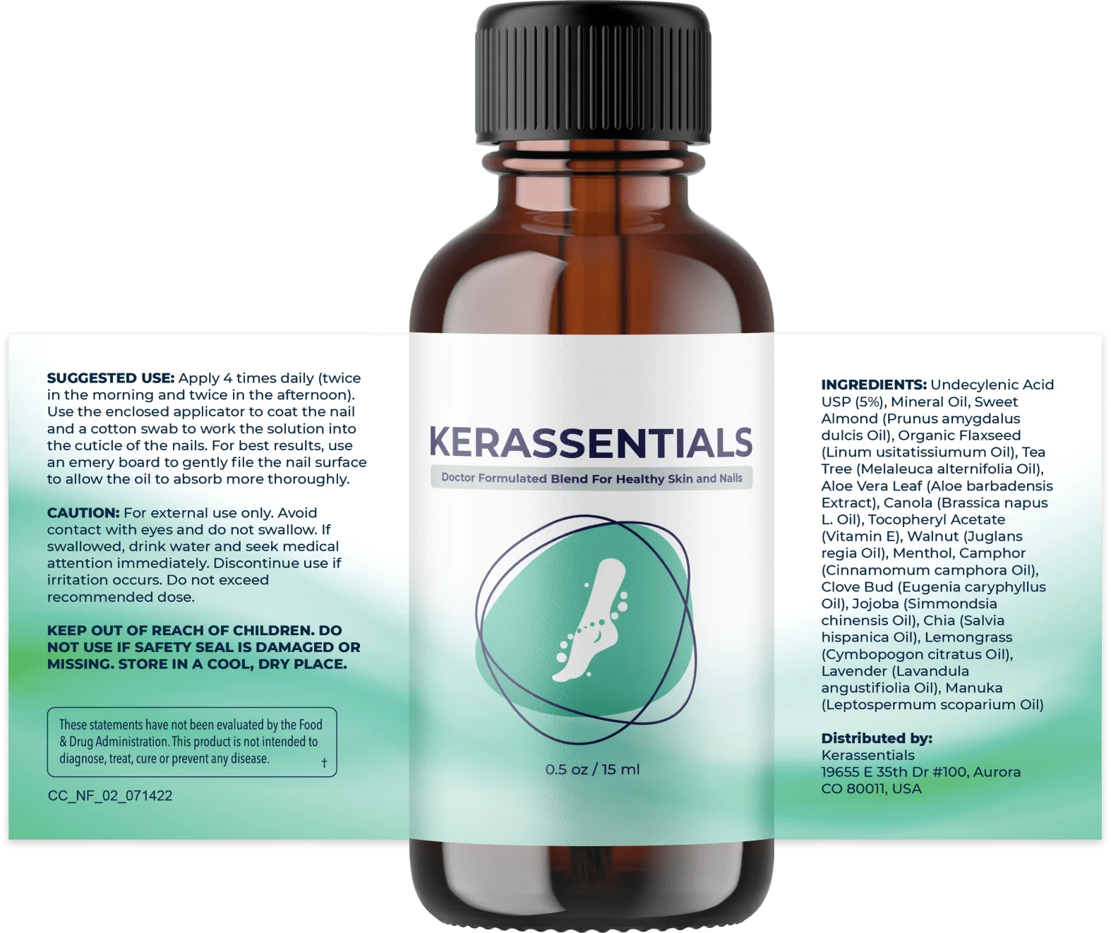 Kerassentials Ingredients Label